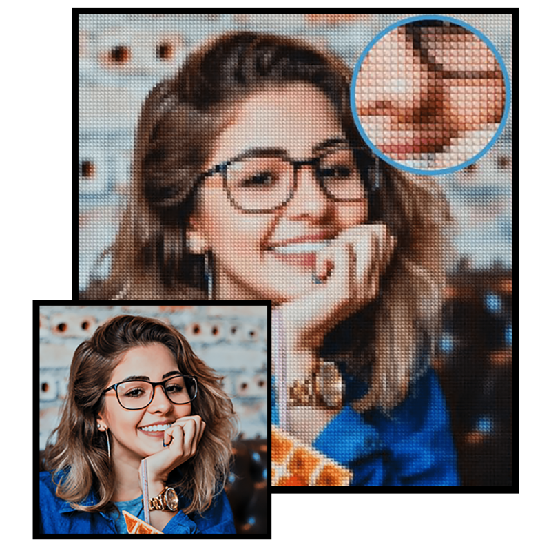 Turn your photo into paint with diamonds PaintWithDiamonds.SALE