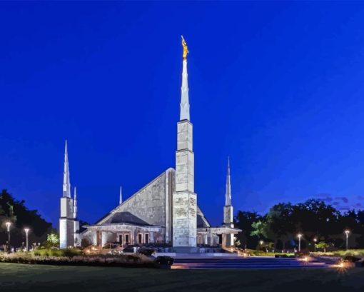 Dallas Texas temple Diamond Paintings