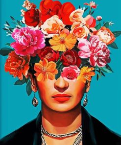 Frida with flowers Diamond Paintings