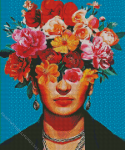 Frida with flowers Diamond Paintings