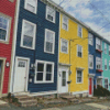 Jellybean houses Diamond paintings