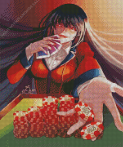 Kakegurui Yumeko Jabami anime Diamond Paintings