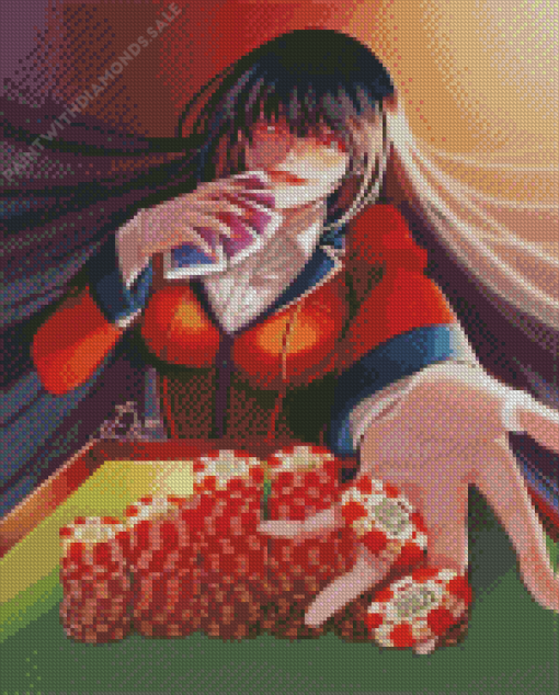 Kakegurui Yumeko Jabami anime Diamond Paintings