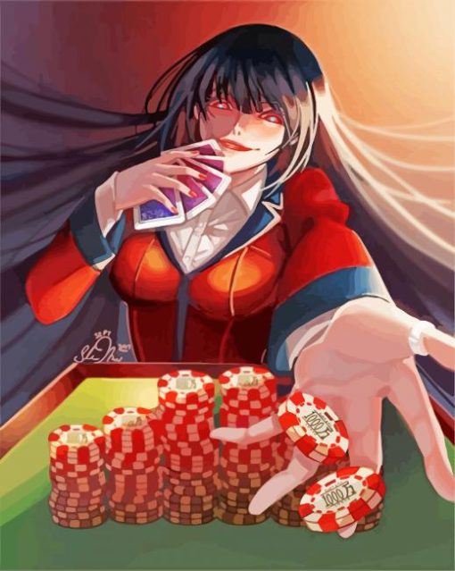 Kakegurui Yumeko Jabami anime Diamond Paintings