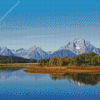 Mount Moran Lake In Wyoming Diamond Paintings