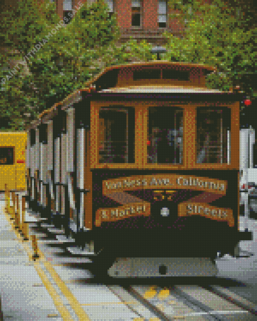 San Francisco cable cars Diamond Paintings