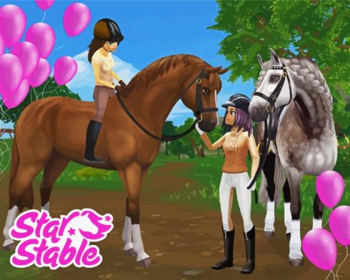 Star stable game Diamond Paintings