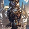 Steampunk Owl Diamond Paintings