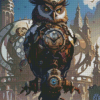 Steampunk Owl Diamond Paintings