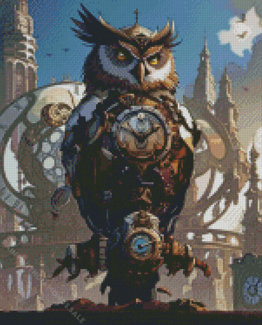 Steampunk Owl Diamond Paintings