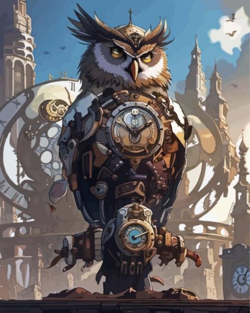 Steampunk Owl Diamond Paintings