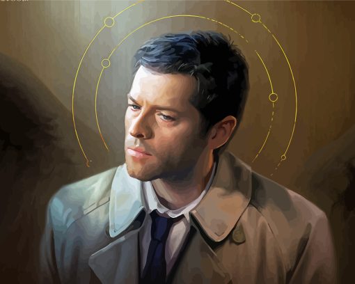 Supernatural castiel art Diamond Paintings