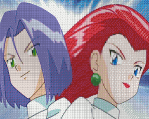 Team rocket pokemon anime Diamond Paintings