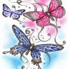 Three butterflies Diamond Paintings