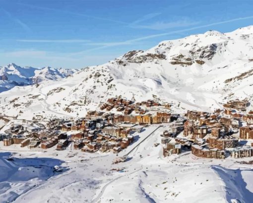 Val thorens Diamond Piantings