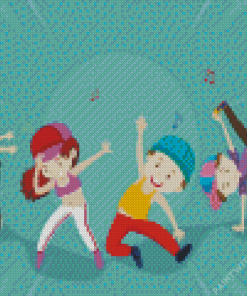 children dancing Diamond Paintings