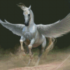 flying horse and desert Diamond Paintings