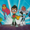 teen titans go Diamond Paintings