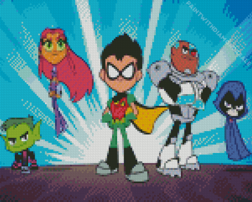 teen titans go Diamond Paintings