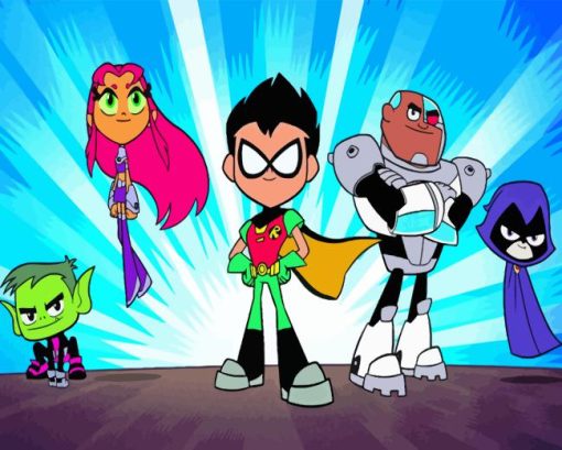 teen titans go Diamond Paintings