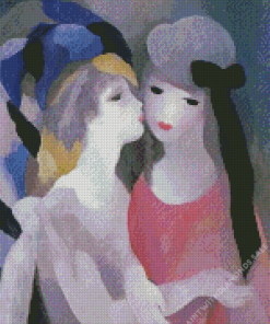 the kiss by Marie Laurencin Diamond Paintings