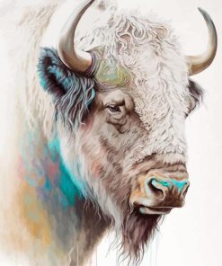 white buffalo Diamond Paintings