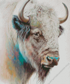 white buffalo Diamond Paintings