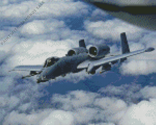 A10 Plane Diamond Painting