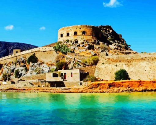 Agios nikolaos spinalonga fortress Diamond Paintings