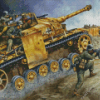 Army Tank Diamond Painting