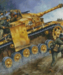 Army Tank Diamond Painting