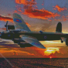 Avro Lancaster Heavy Bomber Diamond Painting