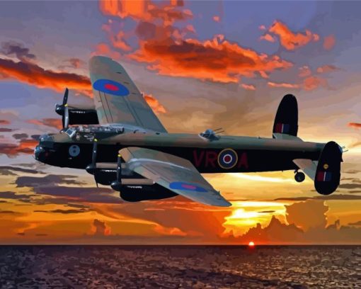 Avro Lancaster Heavy Bomber Diamond Painting