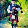 Bagpipe Man Diamond Painting