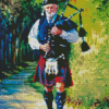 Bagpipe Man Diamond Painting