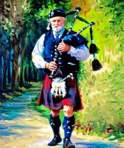 Bagpipe Man Diamond Painting