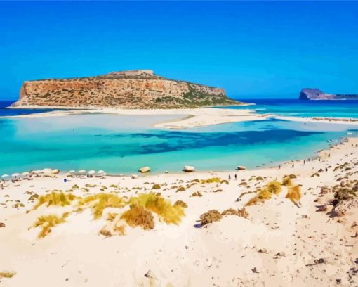 Balos Beach Landscape Diamond Painting