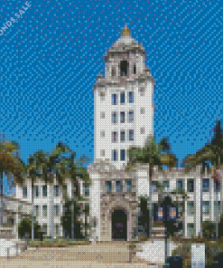 Beverly Hills City Hall in California Diamond Painting