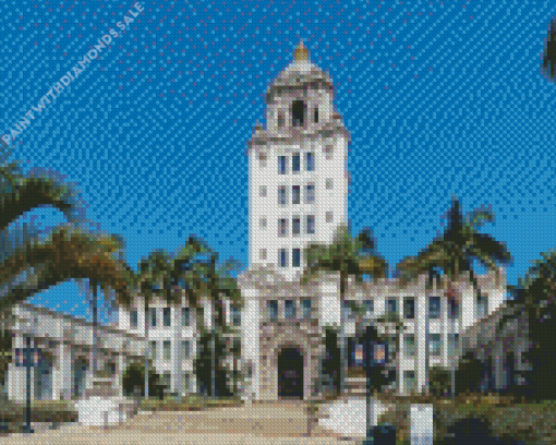 Beverly Hills City Hall in California Diamond Painting