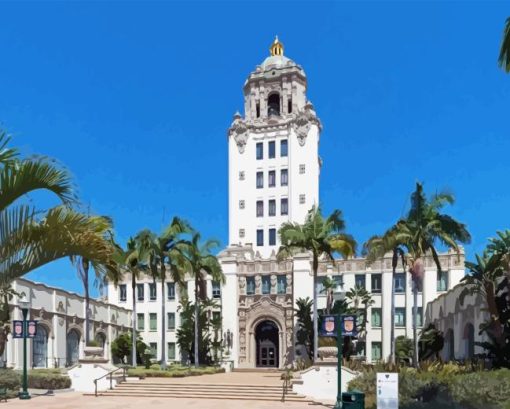 Beverly Hills City Hall in California Diamond Painting