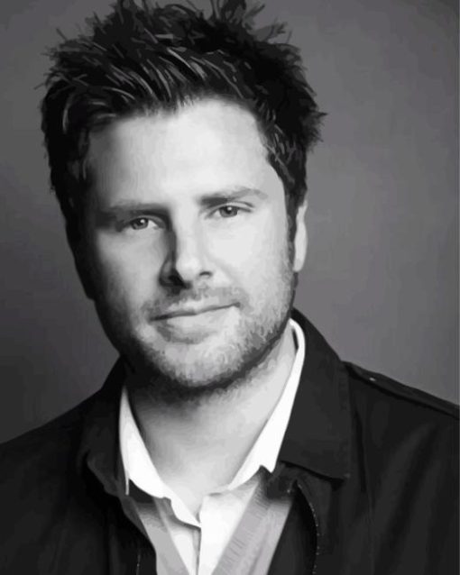 Black And White James Roday Diamond Painting