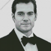 Black And White Henry Cavill Diamond Painting