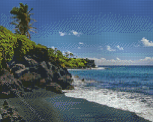 Black Sand Beach Diamond Painting