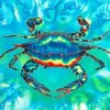 Blue Crab Art Diamond Painting