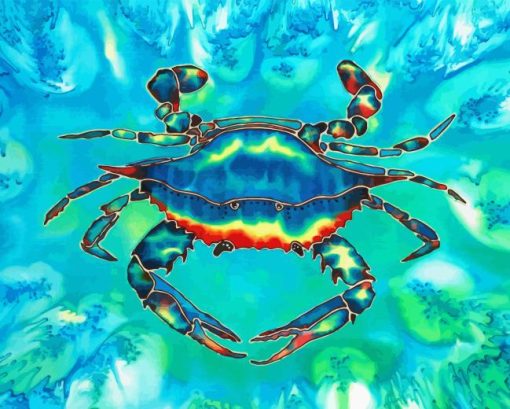 Blue Crab Art Diamond Painting