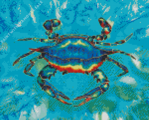 Blue Crab Art Diamond Painting