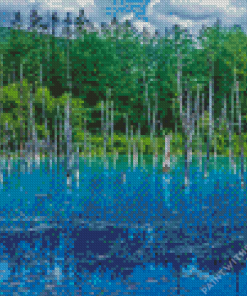 Blue Pond Diamond Painting
