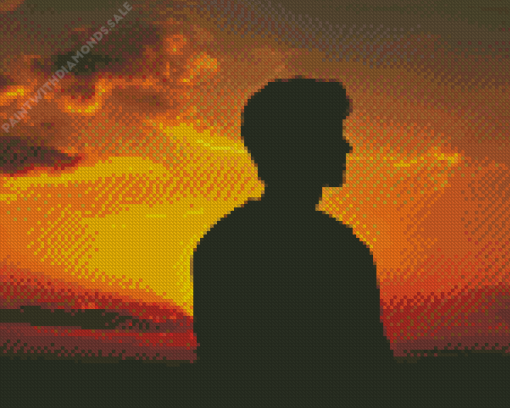 Boy and Sunset Diamond Painting