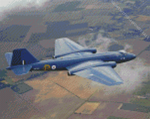 Canberra plane Diamond Paintings