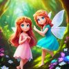 Cartoon Little Fairies Diamond Painting